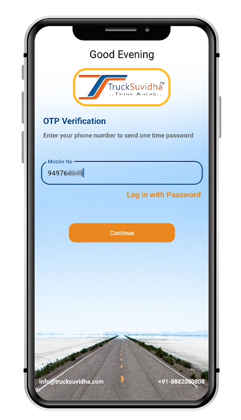 Login with Your Mobile Number
