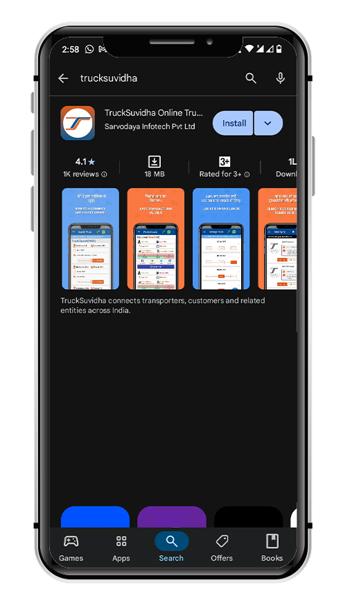 Download the TruckSuvidha App