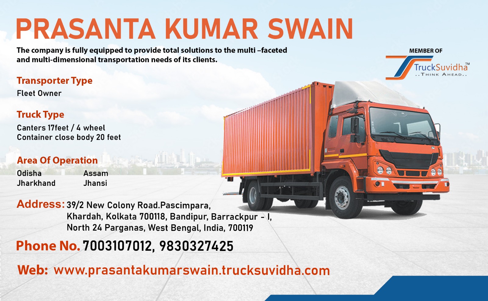 TruckSuvidha Promotion Slider