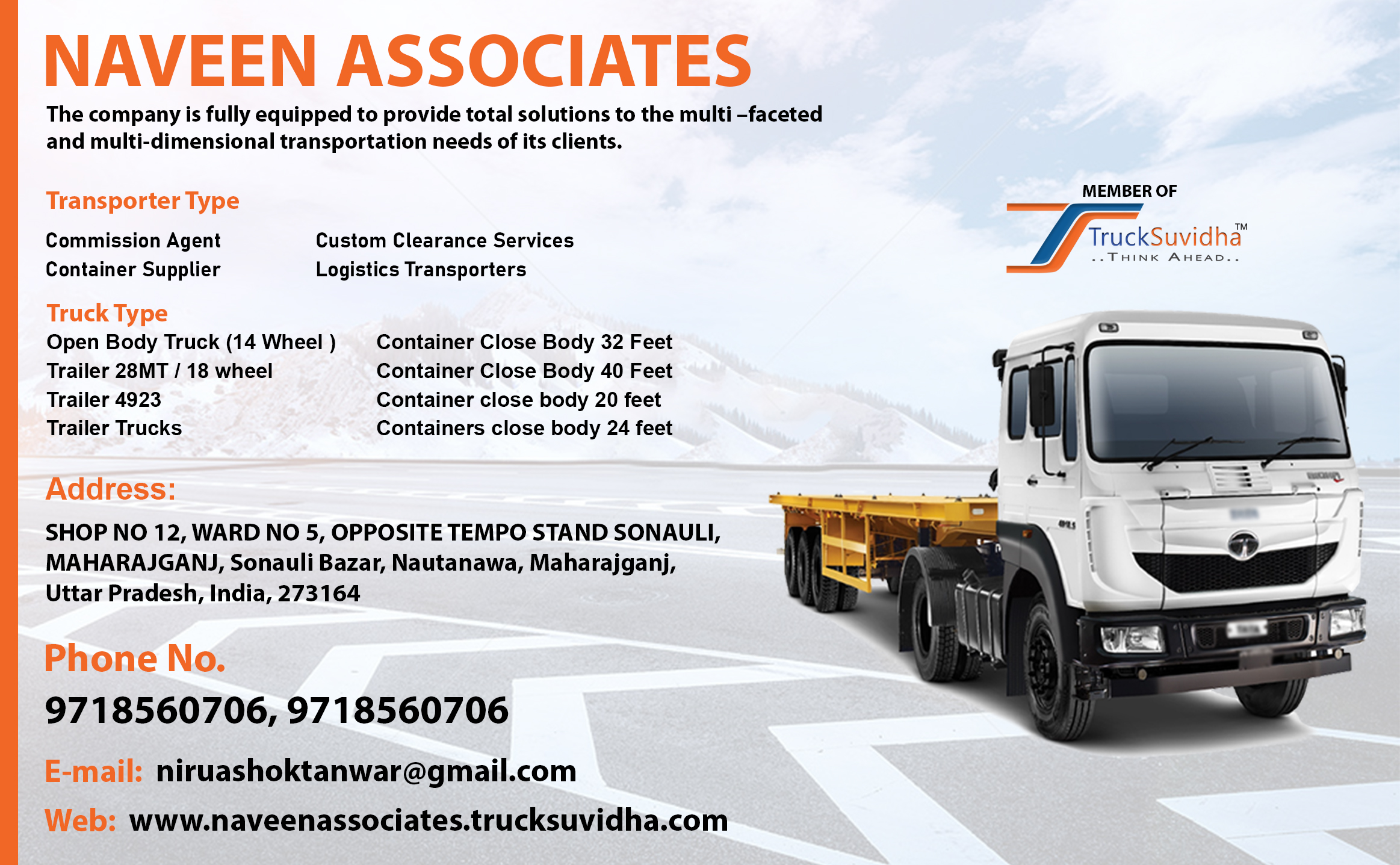 TruckSuvidha Promotion Slider