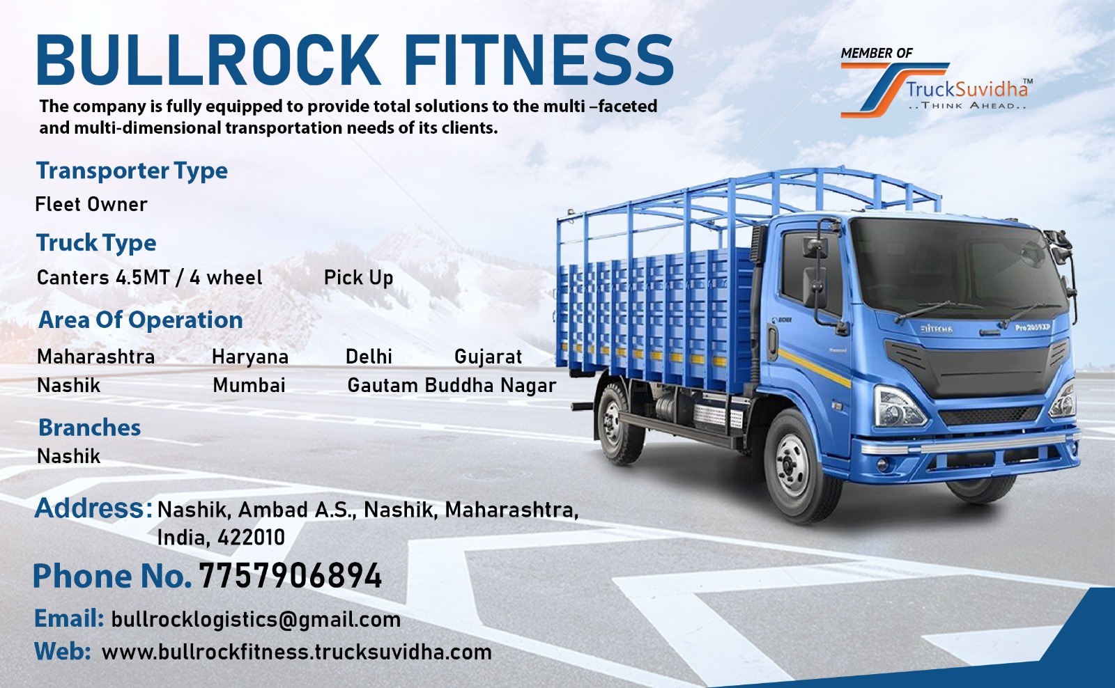 TruckSuvidha Promotion Slider