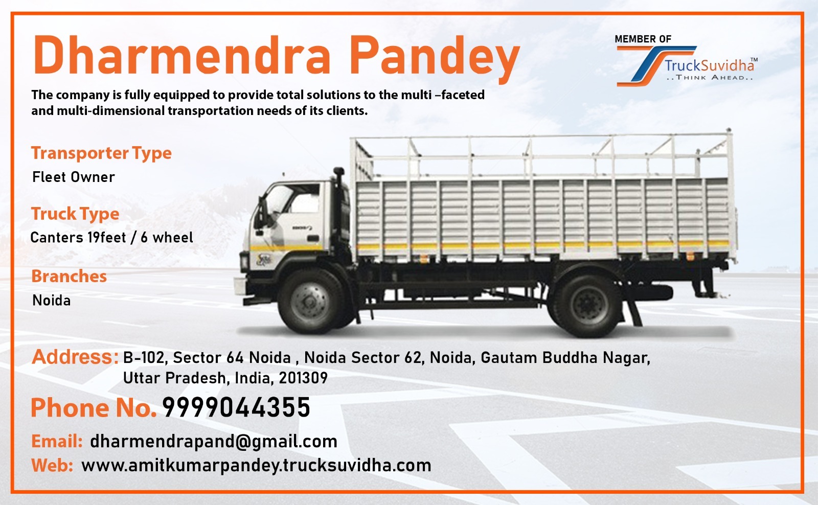 TruckSuvidha Promotion Slider