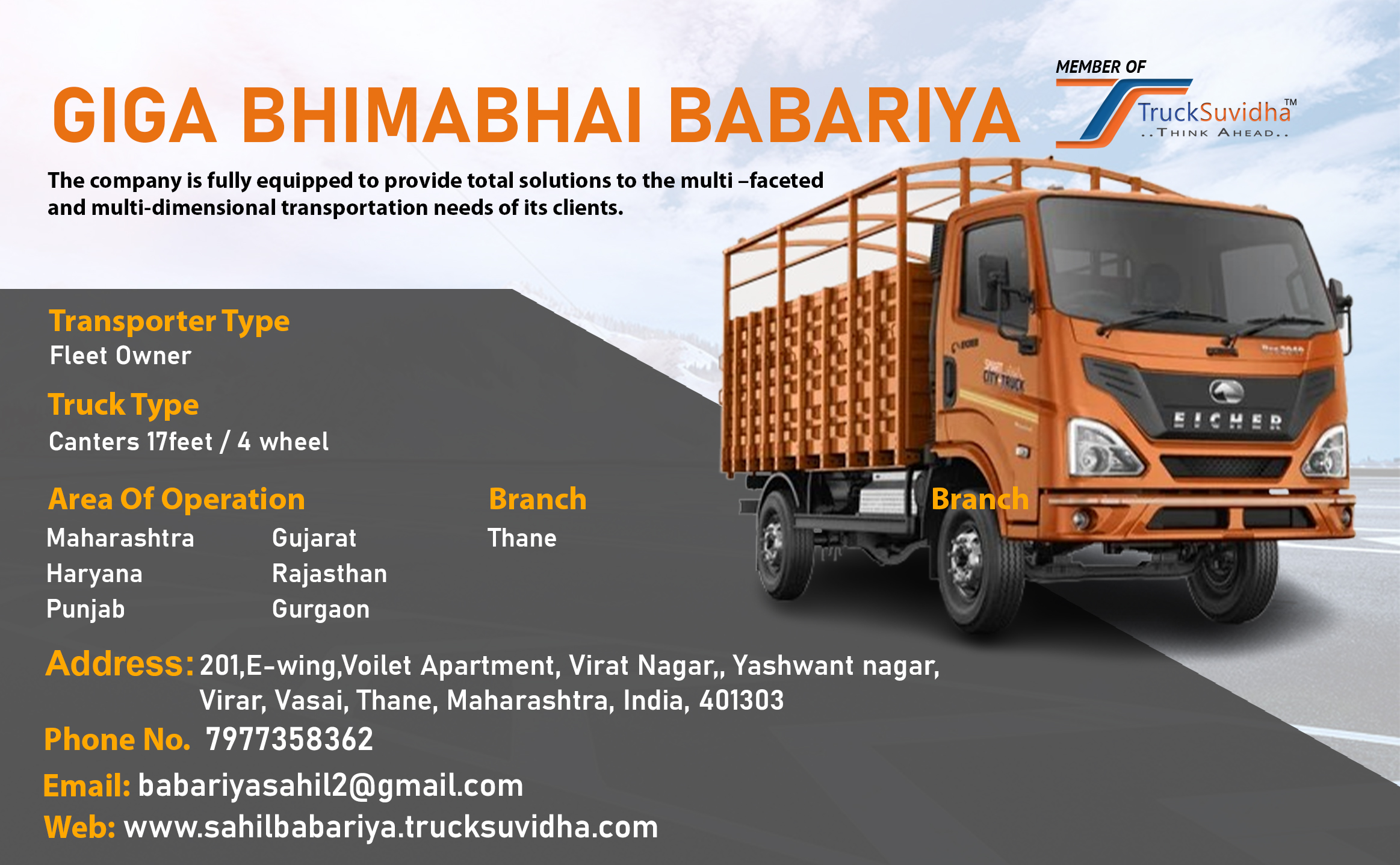 TruckSuvidha Promotion Slider