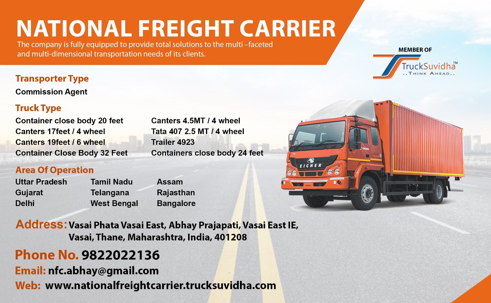 TruckSuvidha Promotion Slider