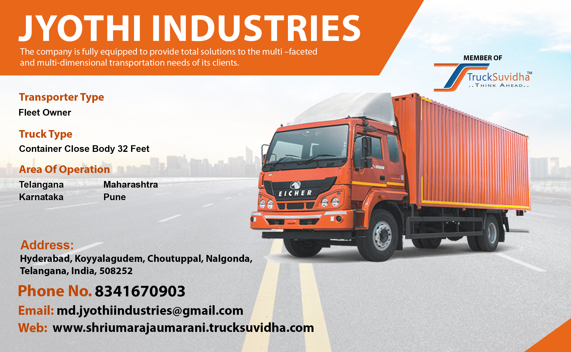 TruckSuvidha Promotion Slider