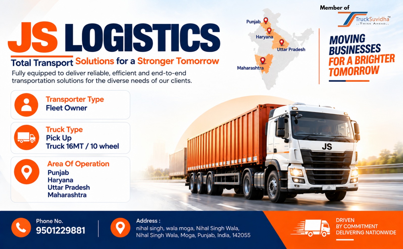TruckSuvidha Promotion Slider